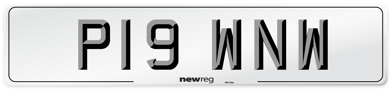 P19 WNW Number Plate from New Reg